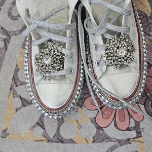 Free People Cruise Studded Hi Top Sneakers